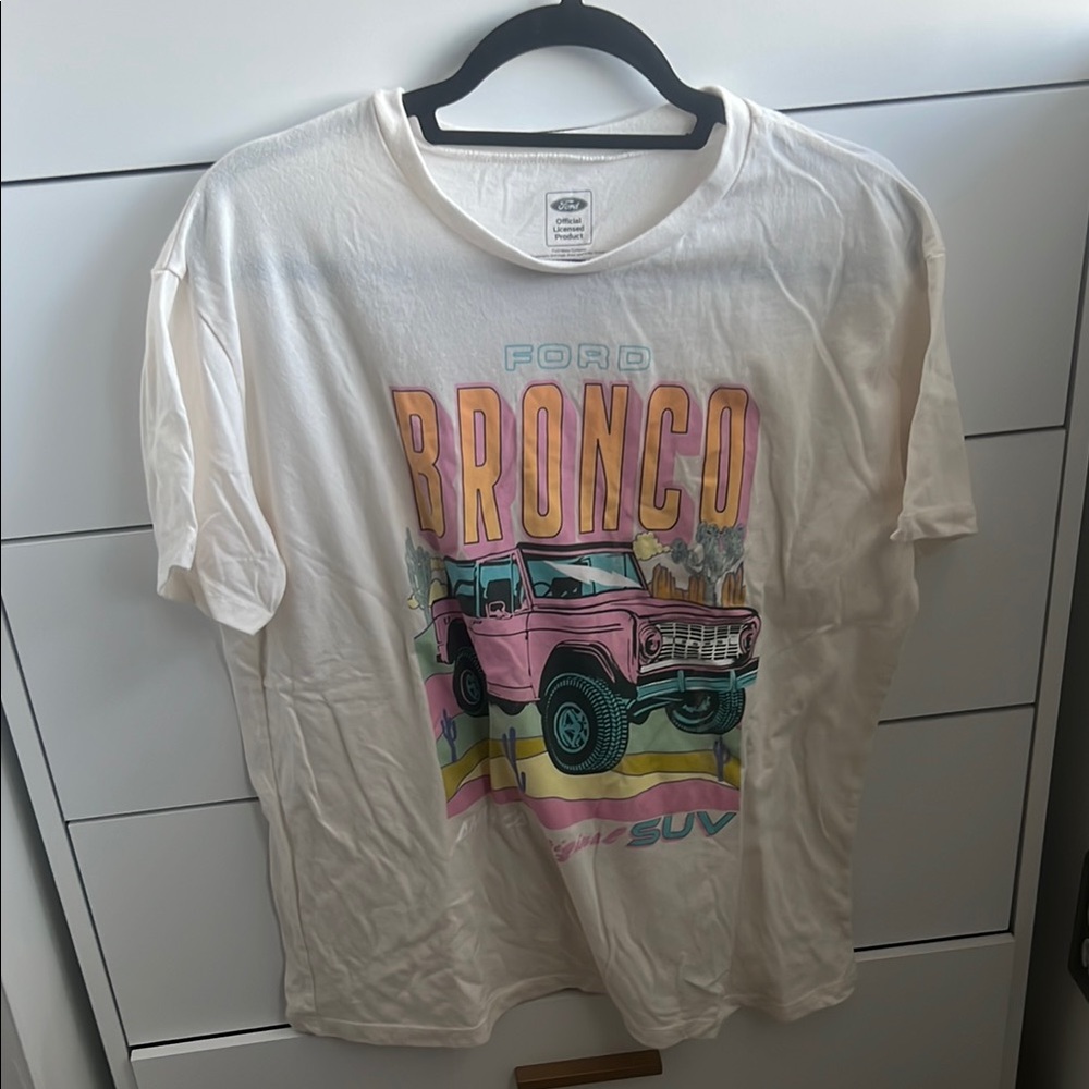 Ford Bronco Pink and Blue Graphic Shirt